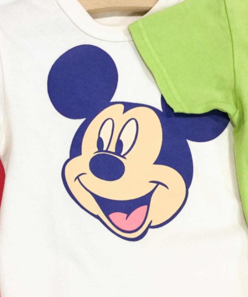 F.O.KIDS(エフオーキッズ)の「F.O.KIDS/エフオーキッズ ディズニーキャラクター5色 ミッキーマウス 5柄Tシャツ 2026年 夏 夏服(Tシャツ/カットソー・キッズ・パープル/レッド/チャコール/キナリ・140/150/160)」の5枚目の写真