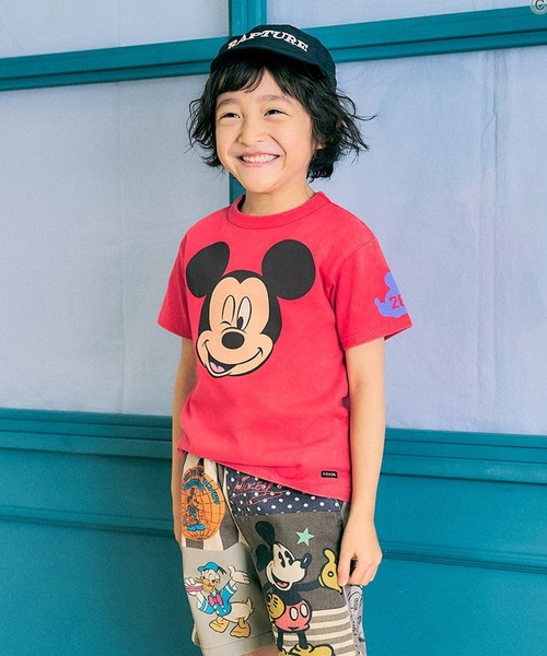 F.O.KIDS(エフオーキッズ)の「F.O.KIDS/エフオーキッズ ディズニーキャラクター5色 ミッキーマウス 5柄Tシャツ 2026年 夏 夏服(Tシャツ/カットソー・キッズ・パープル/レッド/チャコール/キナリ・140/150/160)」の12枚目の写真