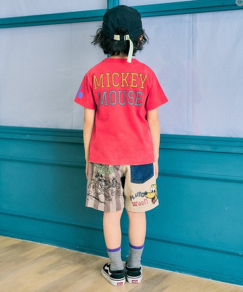 F.O.KIDS(エフオーキッズ)の「F.O.KIDS/エフオーキッズ ディズニーキャラクター5色 ミッキーマウス 5柄Tシャツ 2026年 夏 夏服(Tシャツ/カットソー・キッズ・パープル/レッド/チャコール/キナリ・140/150/160)」の14枚目の写真