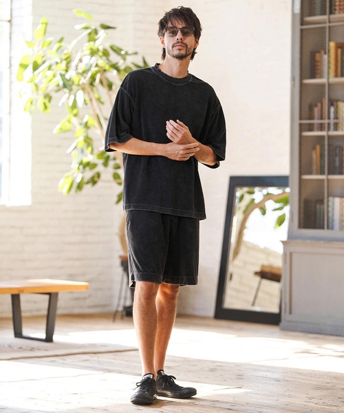 CAMBIO(カンビオ)の「mt10222- Snow Wash Pile Tee パイルTシャツ(CMP-261-009)(Tシャツ/カットソー・メンズ・ブラック/ベージュ/ブルー・S/M/L)」の20枚目の写真
