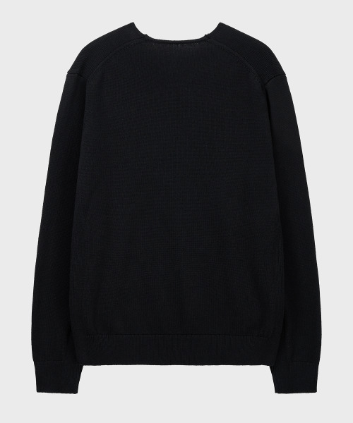 NOIRER(ノイア)の「カシミヤコットンディープVネックニット(ブラック)(ニット/セーター・メンズ・その他・48/50/52)」の3枚目の写真