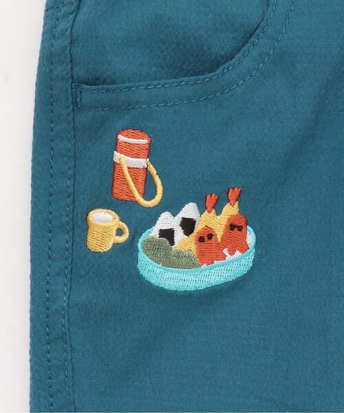 kladskap（クレードスコープ）の「ピクニックザウルスとおにぎり6分丈パンツ（その他パンツ・キッズ・ブルー系その他/モカ・120cm/110cm/100cm/90cm/80ｃｍ）」の7枚目の写真