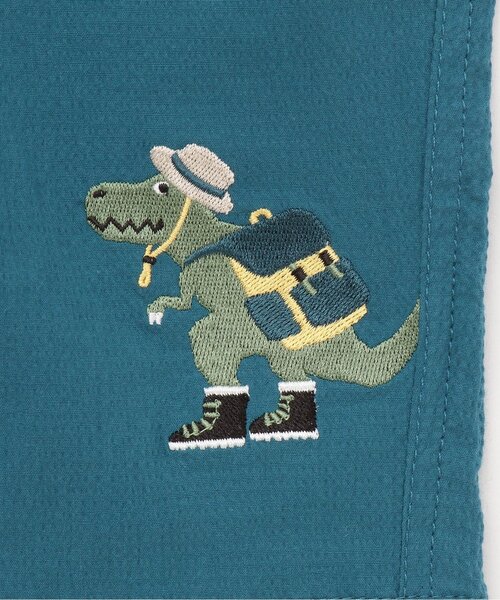 kladskap（クレードスコープ）の「ピクニックザウルスとおにぎり6分丈パンツ（その他パンツ・キッズ・ブルー系その他/モカ・120cm/110cm/100cm/90cm/80ｃｍ）」の8枚目の写真