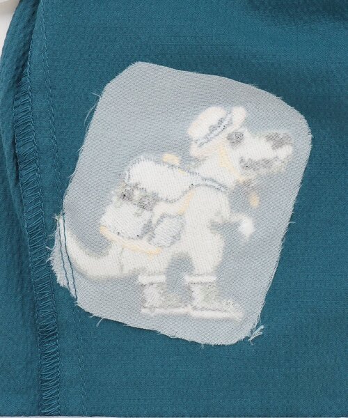 kladskap（クレードスコープ）の「ピクニックザウルスとおにぎり6分丈パンツ（その他パンツ・キッズ・ブルー系その他/モカ・120cm/110cm/100cm/90cm/80ｃｍ）」の9枚目の写真