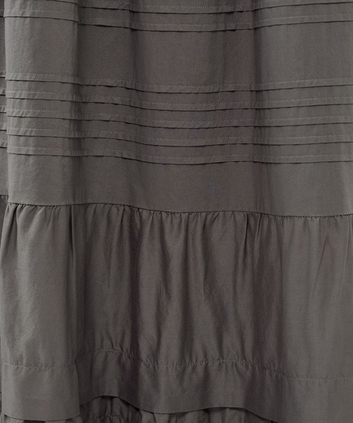 BARNYARDSTORM(バンヤードストーム)の「BARNYARDSTORM / ピンタックボリュームスカート【『ネルソンさん』YouTubeご紹介アイテム】(スカート・レディース・ホワイト/グレー・FREE)」の10枚目の写真