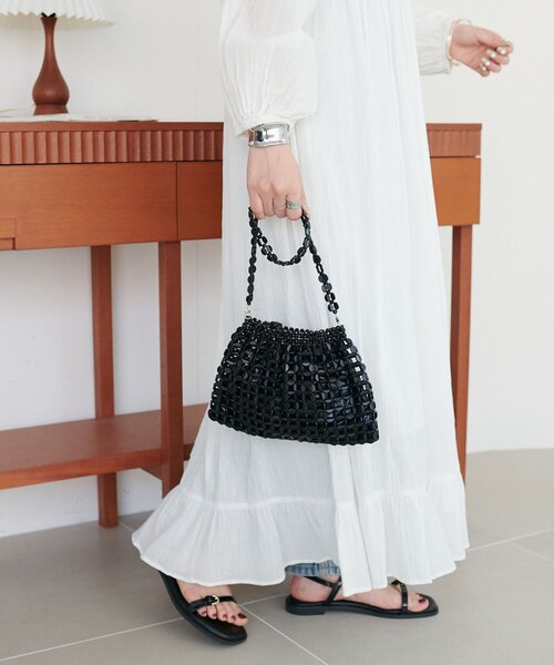 DISCOAT(ディスコート)の「ビジューミニショルダーバッグ(ショルダーバッグ・レディース・ブラック/シルバー・FREE)」の5枚目の写真