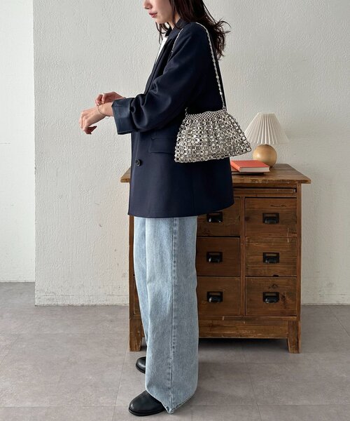 DISCOAT(ディスコート)の「ビジューミニショルダーバッグ(ショルダーバッグ・レディース・ブラック/シルバー・FREE)」の19枚目の写真