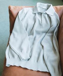 URBAN RESEARCH DOORS | 『吸水速乾/防シワ/イージーケア/UVカット』DRYMIX カノコロングスリーブニットポロシャツ(ニット/セーター)