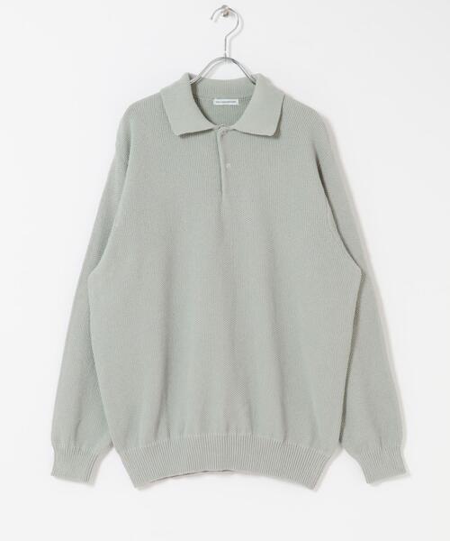 URBAN RESEARCH DOORS（アーバンリサーチドアーズ）の「『吸水速乾/防シワ/イージーケア/UVカット』DRYMIX カノコロングスリーブニットポロシャツ（ニット/セーター・メンズ・ブラック/グレー・MEDIUM/LARGE）」の16枚目の写真