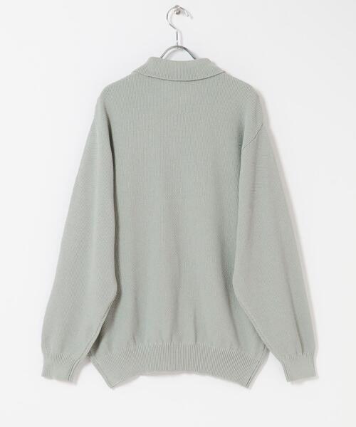 URBAN RESEARCH DOORS（アーバンリサーチドアーズ）の「『吸水速乾/防シワ/イージーケア/UVカット』DRYMIX カノコロングスリーブニットポロシャツ（ニット/セーター・メンズ・ブラック/グレー・MEDIUM/LARGE）」の19枚目の写真