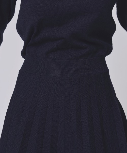 SWINGLE（スウィングル）の「【1/23(Fri)発売】配色ポロニットミニワンピース（ワンピース・レディース・ラベンダー/ネイビー/ライトグレー・FREE）」の10枚目の写真