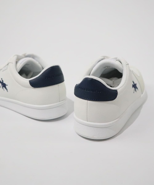 BAYBLO(ベイブロ)の「(AC)【POLOCHAMPS】【レディース】ワンポイント刺繍 ローカット ベーシック コートスニーカー(スニーカー・レディース・ブラック/ホワイト×ネイビー・24.5cm/24.0cm/23.5cm/23.0cm)」の7枚目の写真