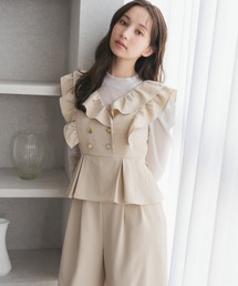 31 Sons de mode | 2026春夏新作 フリルコンビネゾン(つなぎ/オールインワン)