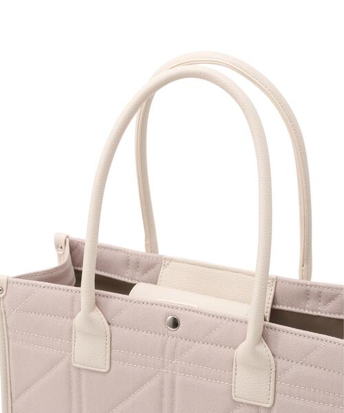 JILL by JILL STUART（ジルバイジルスチュアート）の「ステッチパイピングトート大（トートバッグ・レディース・ピンク/ホワイト・FREE）」の13枚目の写真