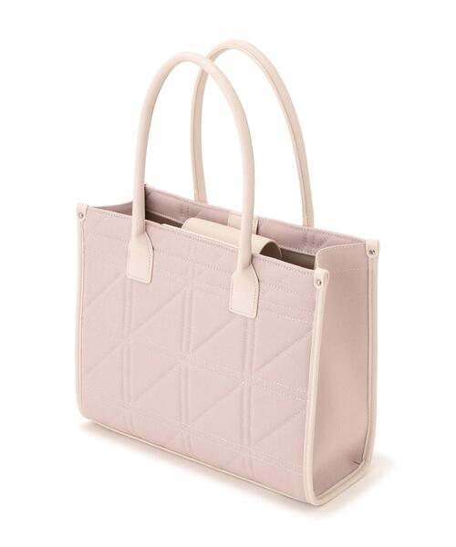 JILL by JILL STUART（ジルバイジルスチュアート）の「ステッチパイピングトート大（トートバッグ・レディース・ピンク/ホワイト・FREE）」の7枚目の写真