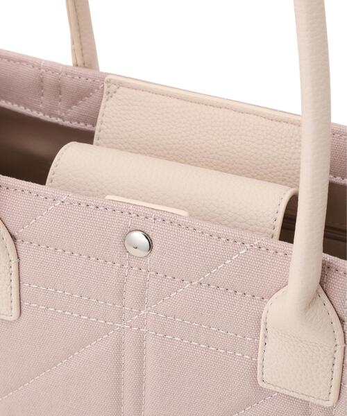 JILL by JILL STUART（ジルバイジルスチュアート）の「ステッチパイピングトート大（トートバッグ・レディース・ピンク/ホワイト・FREE）」の10枚目の写真