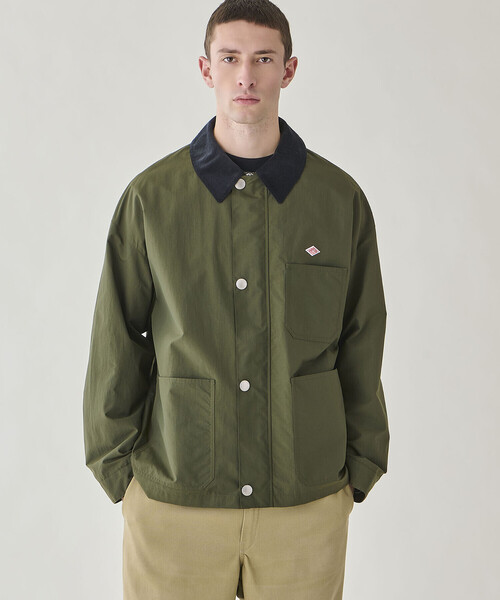 DANTON（ダントン）の「DANTON | ナイロンタフタ カバーオールジャケット MEN（カバーオール・メンズ・オリーブ/ブラック・40/44/42）」の9枚目の写真