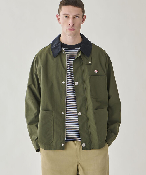 DANTON（ダントン）の「DANTON | ナイロンタフタ カバーオールジャケット MEN（カバーオール・メンズ・オリーブ/ブラック・40/44/42）」の8枚目の写真