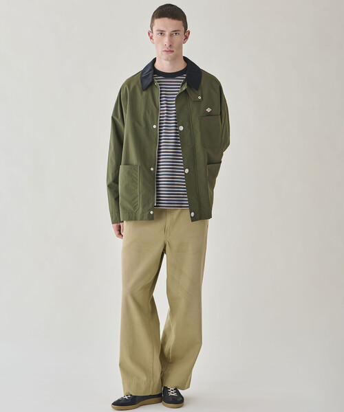 DANTON（ダントン）の「DANTON | ナイロンタフタ カバーオールジャケット MEN（カバーオール・メンズ・オリーブ/ブラック・40/44/42）」の5枚目の写真
