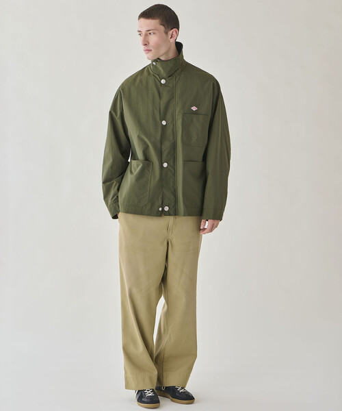 DANTON（ダントン）の「DANTON | ナイロンタフタ カバーオールジャケット MEN（カバーオール・メンズ・オリーブ/ブラック・40/44/42）」の4枚目の写真