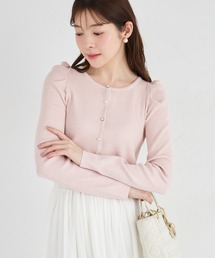 tocco closet | 【ZOZO限定】パール×ビジュー釦パワーショルダーラメカーディガン(カーディガン/ボレロ)