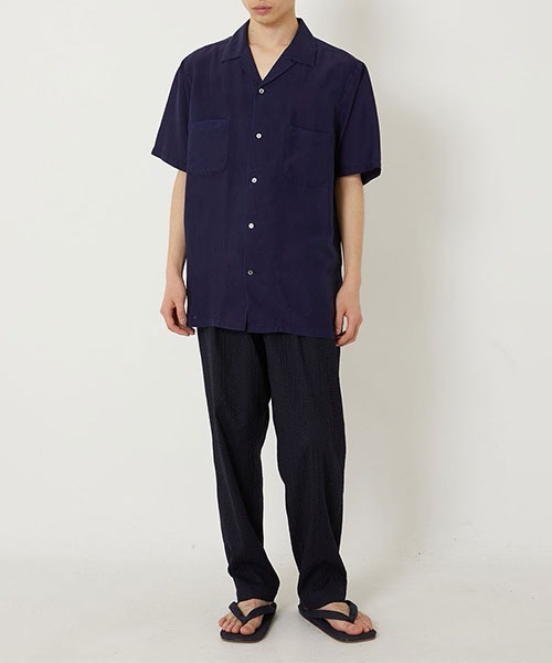 BLUE BLUE JAPAN（ブルーブルージャパン）の「シルクハブタエ ホンアイショートスリーブシャツ（シャツ/ブラウス・メンズ・A・XL/L/S/XS）」の8枚目の写真