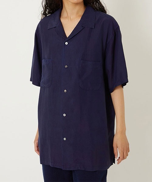 BLUE BLUE JAPAN（ブルーブルージャパン）の「シルクハブタエ ホンアイショートスリーブシャツ（シャツ/ブラウス・メンズ・A・XL/L/S/XS）」の9枚目の写真