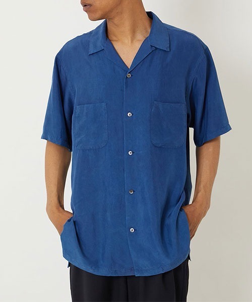 BLUE BLUE JAPAN（ブルーブルージャパン）の「シルクハブタエ ホンアイショートスリーブシャツ（シャツ/ブラウス・メンズ・A・XL/L/S/XS）」の11枚目の写真