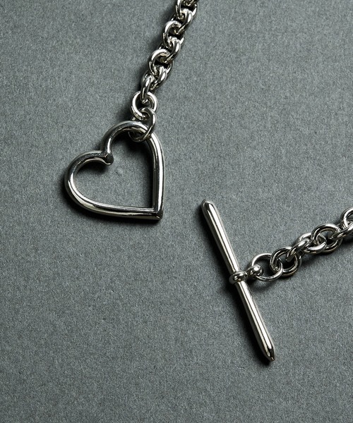 BASICKS】Heart Necklace (Small Link)（ネックレス）｜BASICKS（ベイ