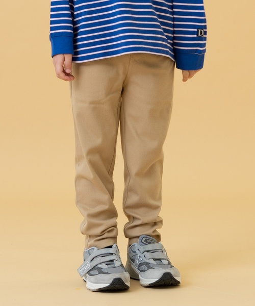 and D. petit main(アンドディープティマイン)の「のびっとカットツイルスリムパンツ(その他パンツ・キッズ・ブラック/アイボリー/ブルー/ライトカーキ/ベージュ・90cm/100cm/110cm/120cm/130cm/140cm)」の1枚目の写真