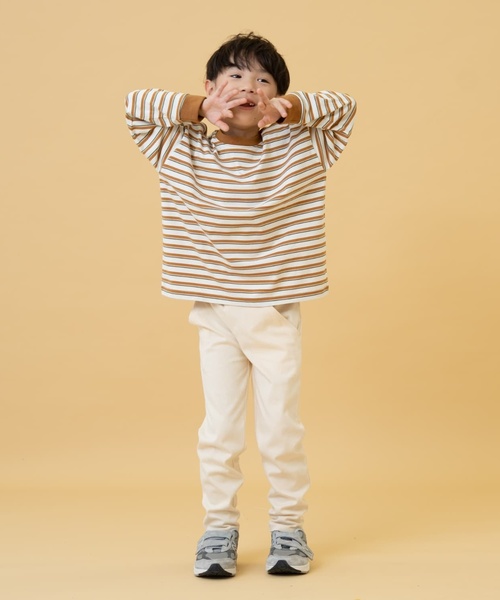 and D. petit main(アンドディープティマイン)の「のびっとカットツイルスリムパンツ(その他パンツ・キッズ・ブラック/アイボリー/ブルー/ライトカーキ/ベージュ・90cm/100cm/110cm/120cm/130cm/140cm)」の19枚目の写真