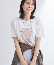 INDIVI（インディヴィ）の「【UVケア／選べるグラフィック】スムースジャージTシャツ（Tシャツ/カットソー）」