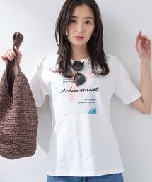 INDIVI（インディヴィ）の「【UVケア／選べるグラフィック】スムースジャージTシャツ（Tシャツ/カットソー）」
