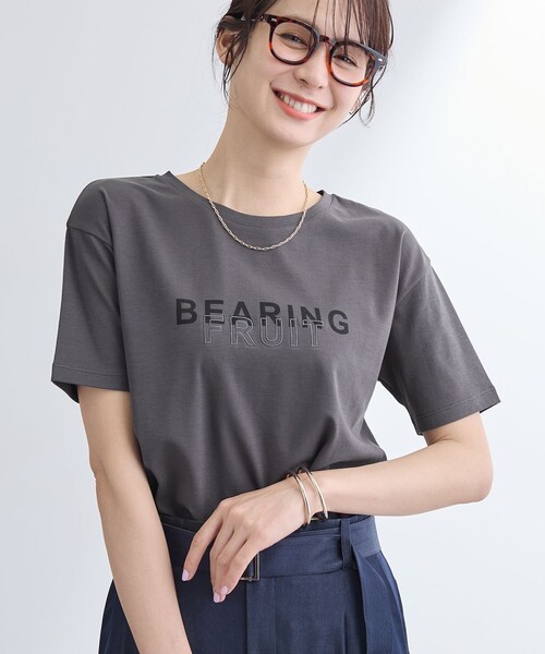 INDIVI(インディヴィ)の「【UVケア/選べるグラフィック】スムースジャージTシャツ(Tシャツ/カットソー・レディース・ホワイト系9/チャコール/ホワイト系その他/ホワイト/チャコールグレー/ホワイト系6/ライトグレー系/ライトグレー/ホワイト系1/ホワイト系その他6・38/34/15 /13/12/05/19)」の19枚目の写真