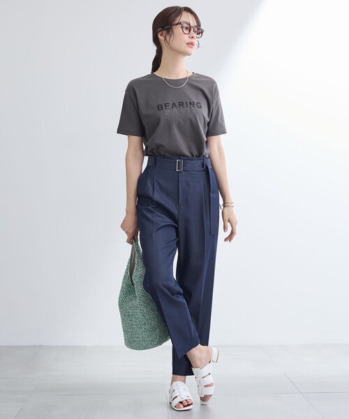 INDIVI(インディヴィ)の「【UVケア/選べるグラフィック】スムースジャージTシャツ(Tシャツ/カットソー・レディース・ホワイト系9/チャコール/ホワイト系その他/ホワイト/チャコールグレー/ホワイト系6/ライトグレー系/ライトグレー/ホワイト系1/ホワイト系その他6・38/34/15 /13/12/05/19)」の21枚目の写真