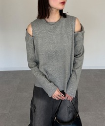 オープンショルダーロンT