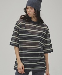 TODAYFUL(�g�D�f�C�t��)��Sheer Border T-shirt(T�V���c/�J�b�g�\�[)