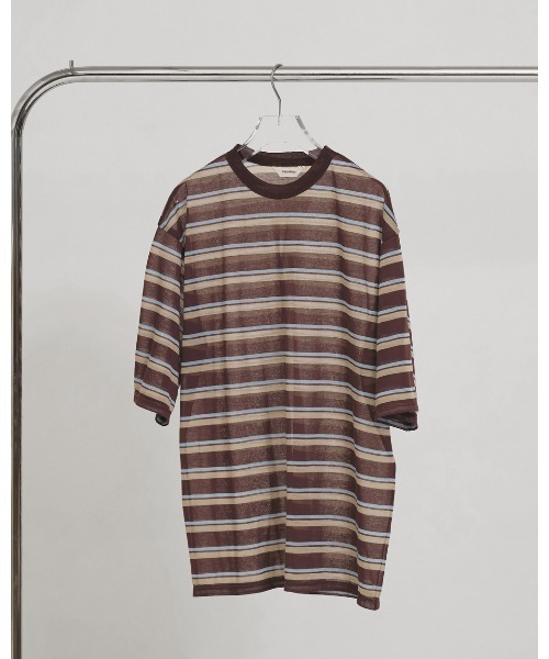 TODAYFUL(トゥデイフル)の「Sheer Border T-shirt(Tシャツ/カットソー・レディース・ライトグリーン/ブラウン/インディゴブルー・FREE)」の14枚目の写真