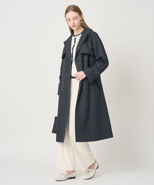 ANAYI(アナイ)の「撥水ツイルトレンチコート(トレンチコート・レディース・ベージュ/ピンク/ネイビー・36/38/34)」の2枚目の写真