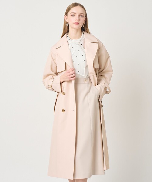 ANAYI(アナイ)の「撥水ツイルトレンチコート(トレンチコート・レディース・ベージュ/ピンク/ネイビー・36/38/34)」の3枚目の写真
