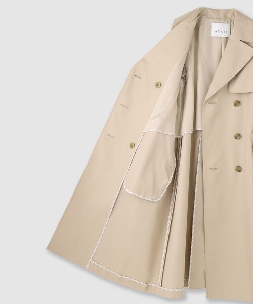 ANAYI（アナイ）の「撥水ツイルトレンチコート（トレンチコート・レディース・ベージュ・36/38）」の9枚目の写真