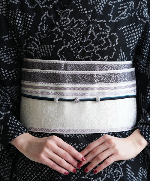 帯単品 小袋帯 utatane×井上絹職 博多織 日本製