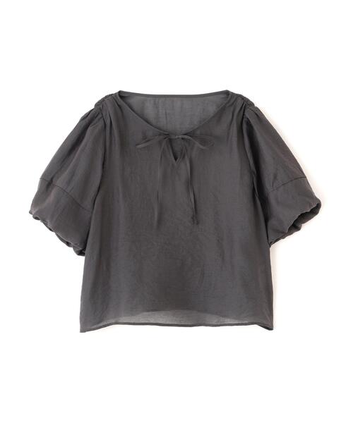 PROPORTION BODY DRESSING（プロポーションボディドレッシング）の「ボリュームスリーブブラウス / 1216110300（シャツ/ブラウス・レディース・ホワイト系その他/ダークグレー/ブルー・FREE）」の4枚目の写真