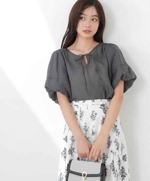 PROPORTION BODY DRESSING（プロポーションボディドレッシング）の「ボリュームスリーブブラウス / 1216110300（シャツ/ブラウス・レディース・ホワイト系その他/ダークグレー/ブルー・FREE）」の6枚目の写真