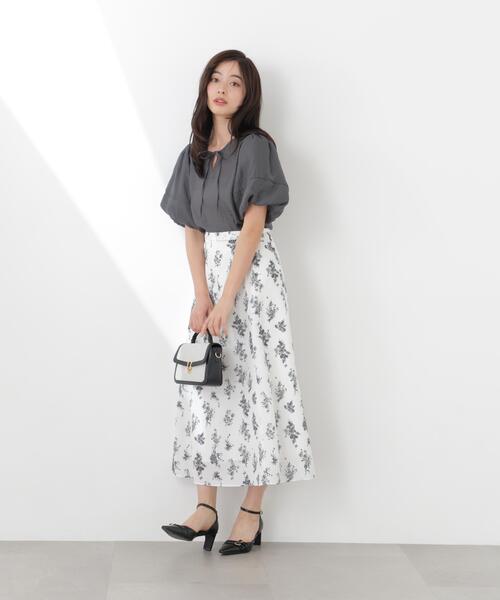 PROPORTION BODY DRESSING（プロポーションボディドレッシング）の「ボリュームスリーブブラウス / 1216110300（シャツ/ブラウス・レディース・ホワイト系その他/ダークグレー/ブルー・FREE）」の8枚目の写真