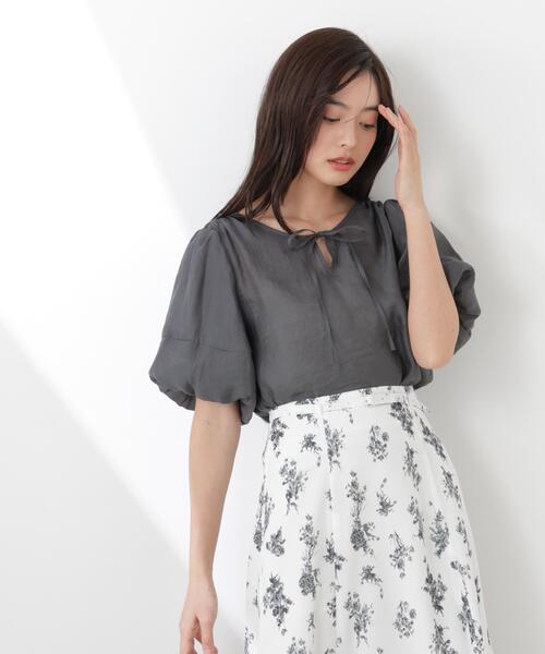 PROPORTION BODY DRESSING（プロポーションボディドレッシング）の「ボリュームスリーブブラウス / 1216110300（シャツ/ブラウス・レディース・ホワイト系その他/ダークグレー/ブルー・FREE）」の9枚目の写真
