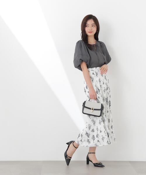 PROPORTION BODY DRESSING（プロポーションボディドレッシング）の「ボリュームスリーブブラウス / 1216110300（シャツ/ブラウス・レディース・ホワイト系その他/ダークグレー/ブルー・FREE）」の10枚目の写真