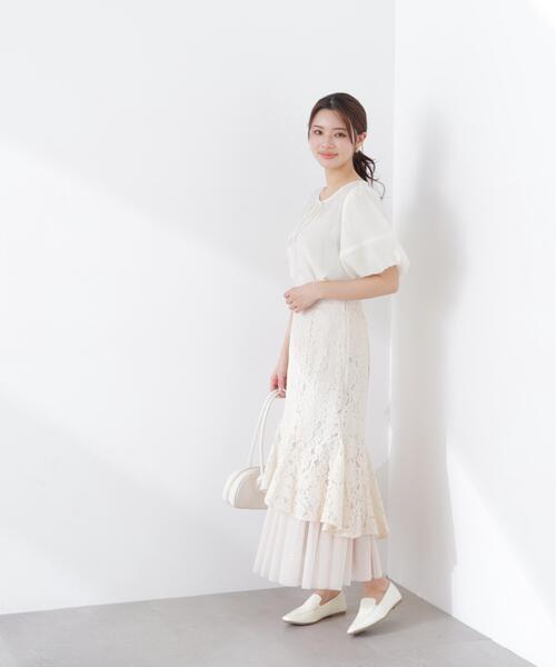 PROPORTION BODY DRESSING（プロポーションボディドレッシング）の「ボリュームスリーブブラウス / 1216110300（シャツ/ブラウス・レディース・ホワイト系その他/ダークグレー/ブルー・FREE）」の15枚目の写真