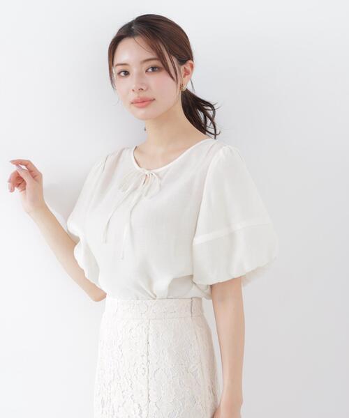 PROPORTION BODY DRESSING（プロポーションボディドレッシング）の「ボリュームスリーブブラウス / 1216110300（シャツ/ブラウス・レディース・ホワイト系その他/ダークグレー/ブルー・FREE）」の18枚目の写真