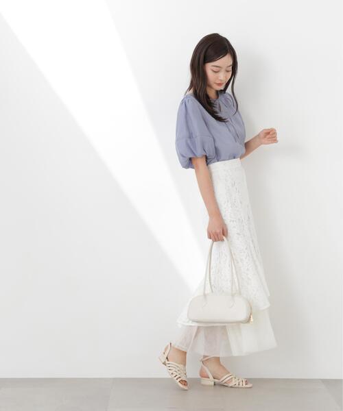 PROPORTION BODY DRESSING(プロポーションボディドレッシング)の「ボリュームスリーブブラウス / 1216110300(シャツ/ブラウス・レディース・ホワイト系その他/ダークグレー/ブルー・FREE)」の12枚目の写真